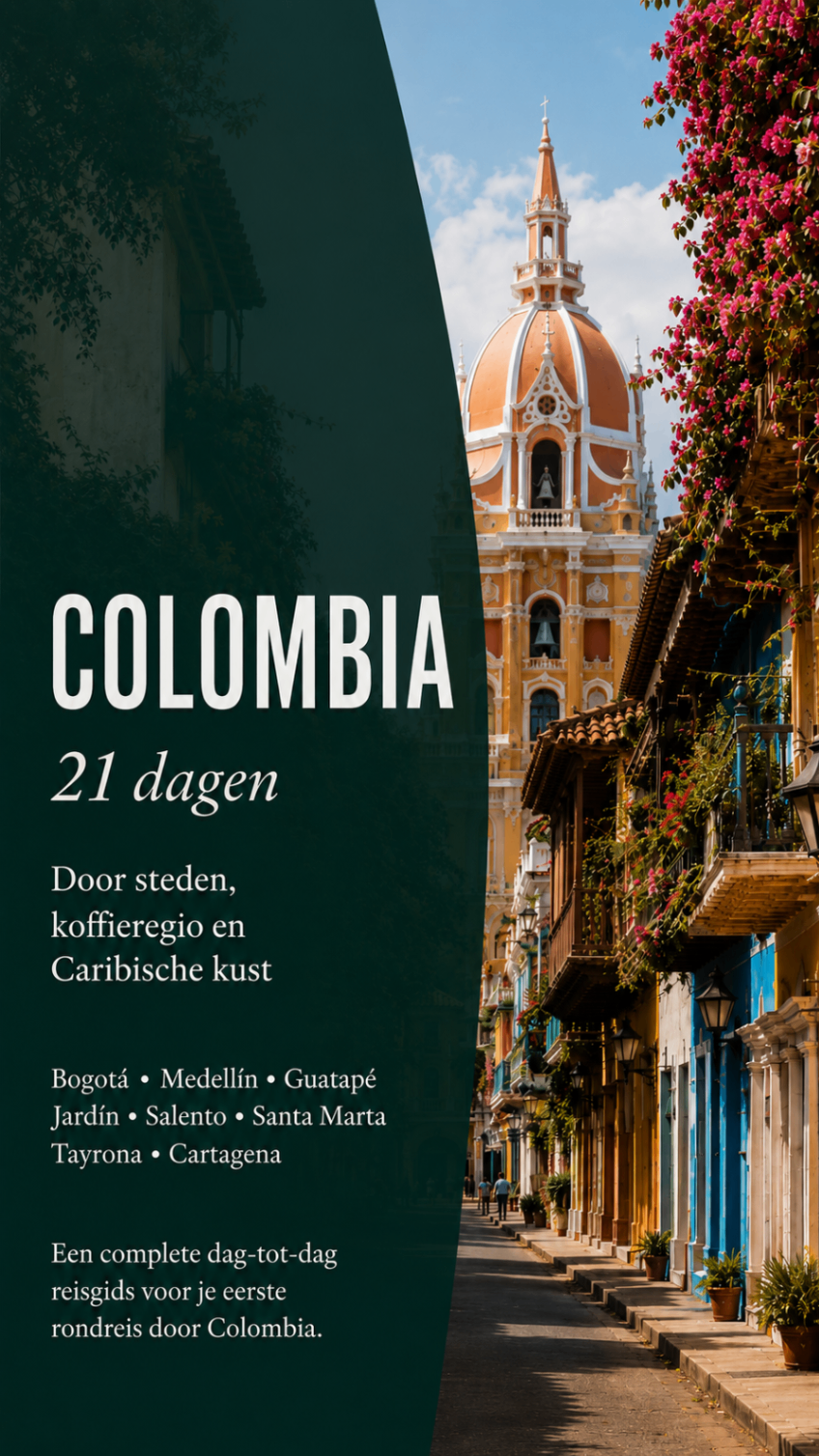 Voorblad reisgids Colombia 21 dagen
